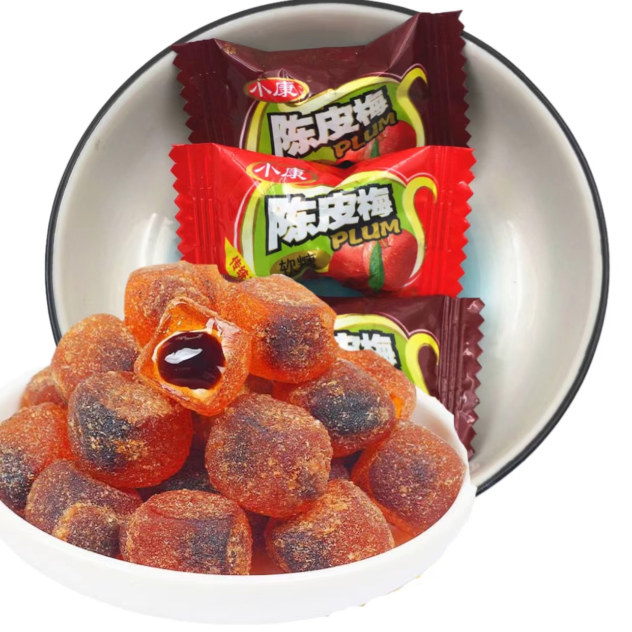 小康陈皮梅软糖酸糖话梅散糖结婚喜糖果小零食推荐包邮新款500g