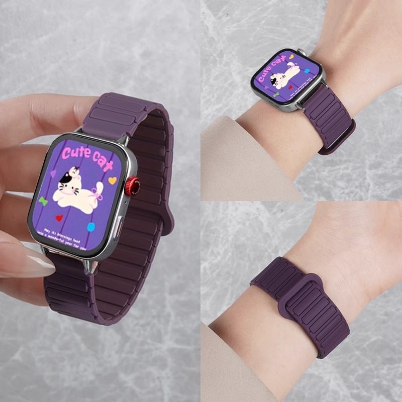 新款双色磁吸硅胶适用华为fit4手表表带watchfit4pro女生小香风fit3三代Fit2腕带智能运动男回环高级替换带软,智能设备,智能手表手环表带/腕带,淘宝优惠券,粉丝福利购,淘宝优惠卷