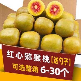 2025現摘紅心獼猴桃奇異果新鮮水果當季 包郵 彌猴桃30枚裝 爆甜 整箱