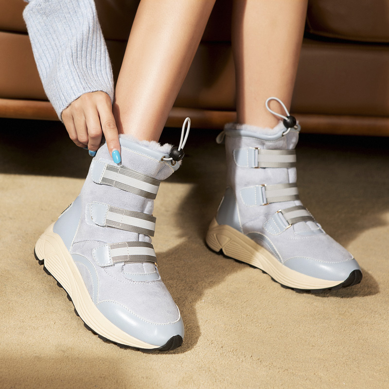 秋冬雪地靴FD羊皮毛一体