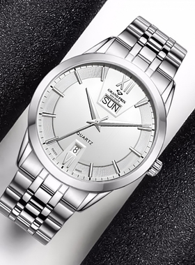 【特价】瑞士进口正品格林手表男女石英腕表潮流优雅情侣表55037