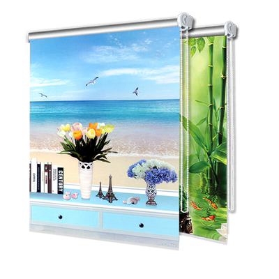 卷拉式窗帘免打孔防水遮光卷帘