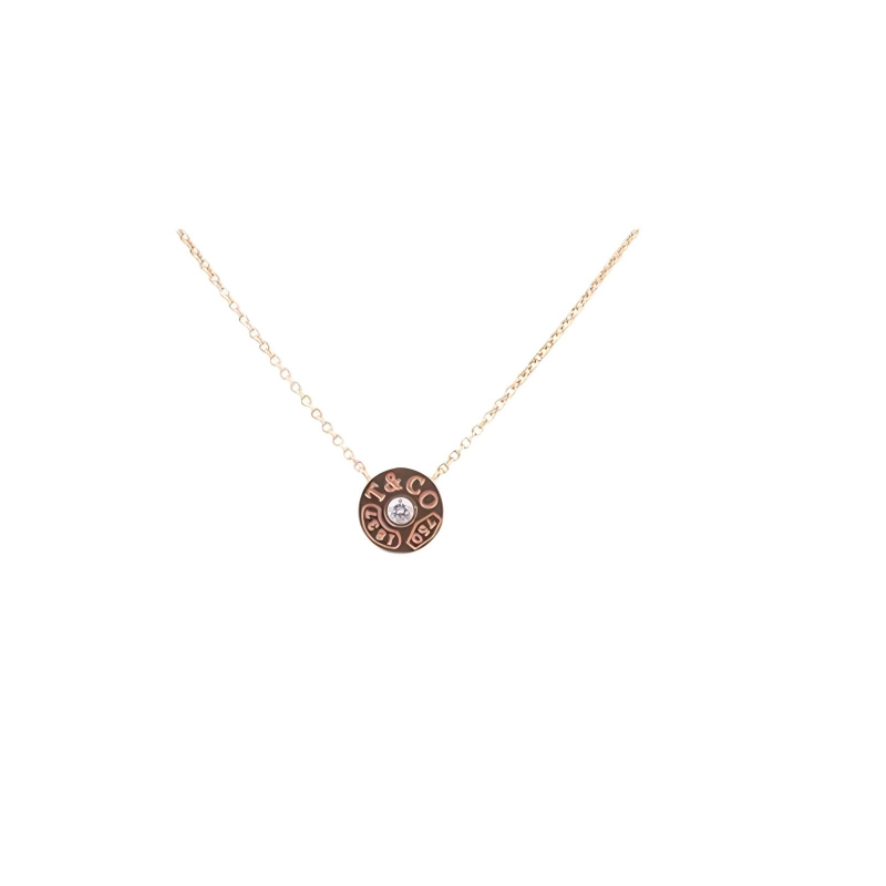 中古95新TIFFANY(蒂芙尼)1837圈形750玫瑰金笑脸金色