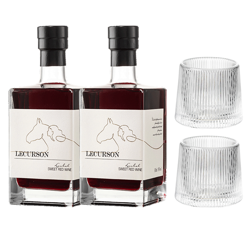 法国进口晚收甜红葡萄酒甜型微醺