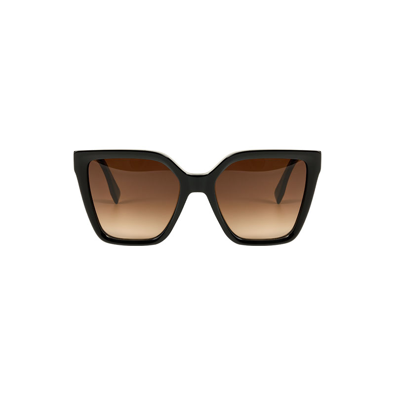 Fendi LETTERING几何形太阳镜女士国际版 FE40086I方形时尚