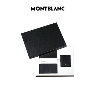 黑色卡包男士 Montblanc 萬寶龍?zhí)籽b 禮盒146筆記本 禮物