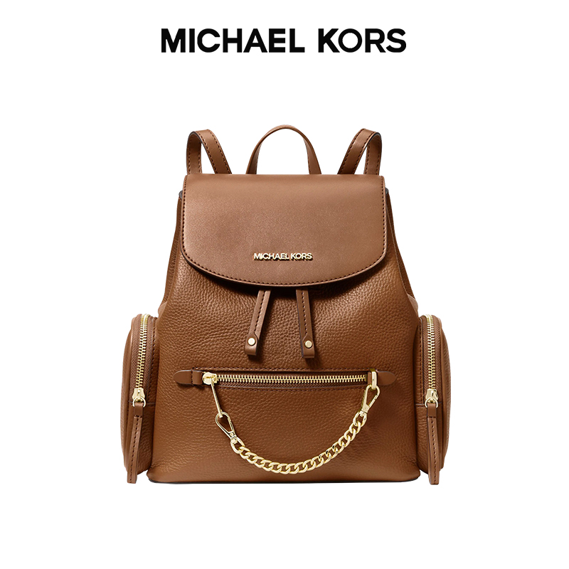 MichaelKors女包双肩包皮质链条