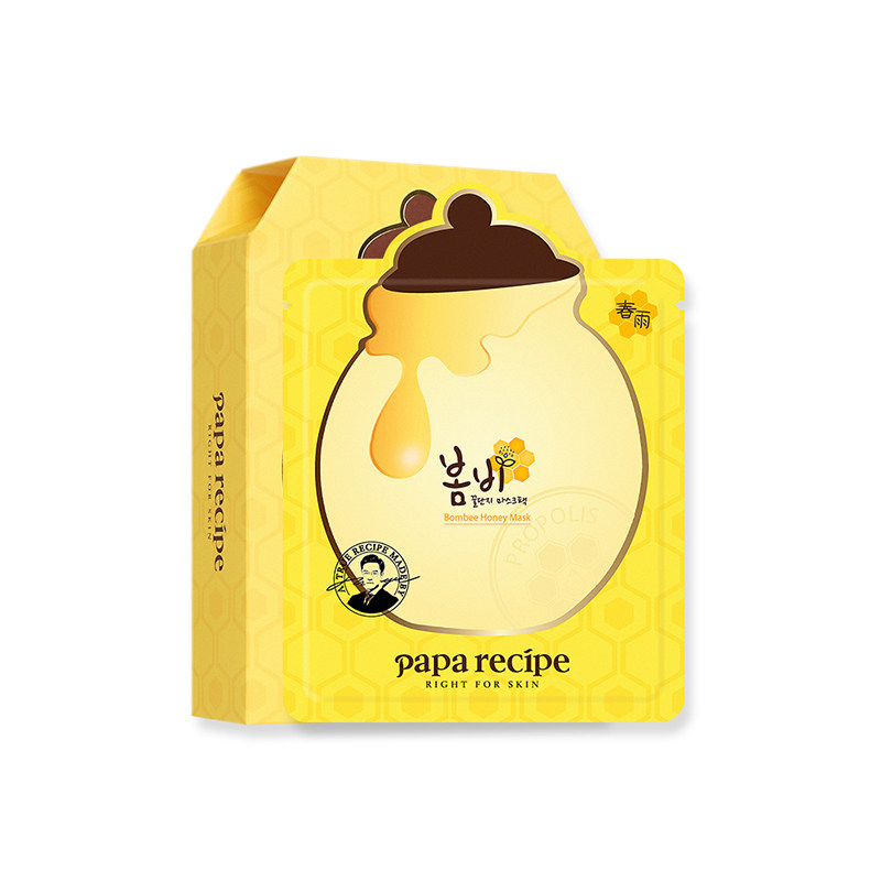 paparecipe蜂蜜面膜补水保湿去黄面膜25ml*10贴片玫瑰胶原蛋白