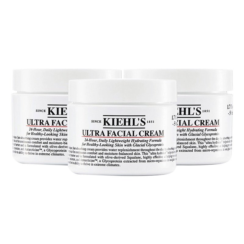 Kiehl＇s科颜氏高保湿面霜125ml补水保湿滋润晒后修护*3,美容护肤/美体/精油,面部护理套装,淘宝优惠券,粉丝福利购,淘宝优惠卷