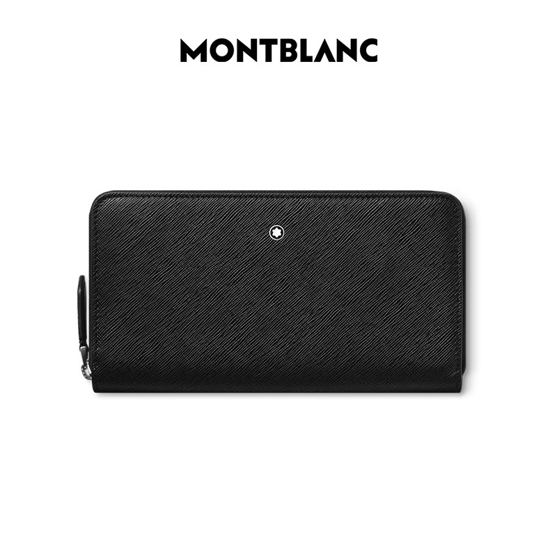 Montblanc/万宝龙男士手拿包12卡位全拉链钱夹送男士礼物