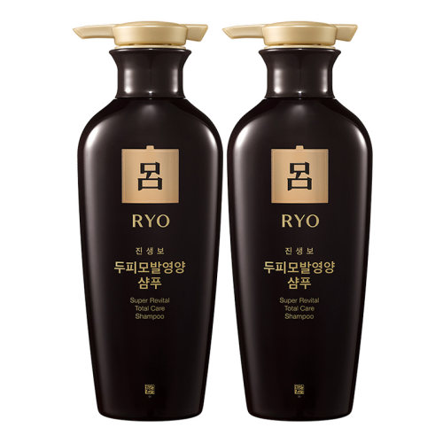 ryo韩国进口黑吕2瓶去屑洗发水