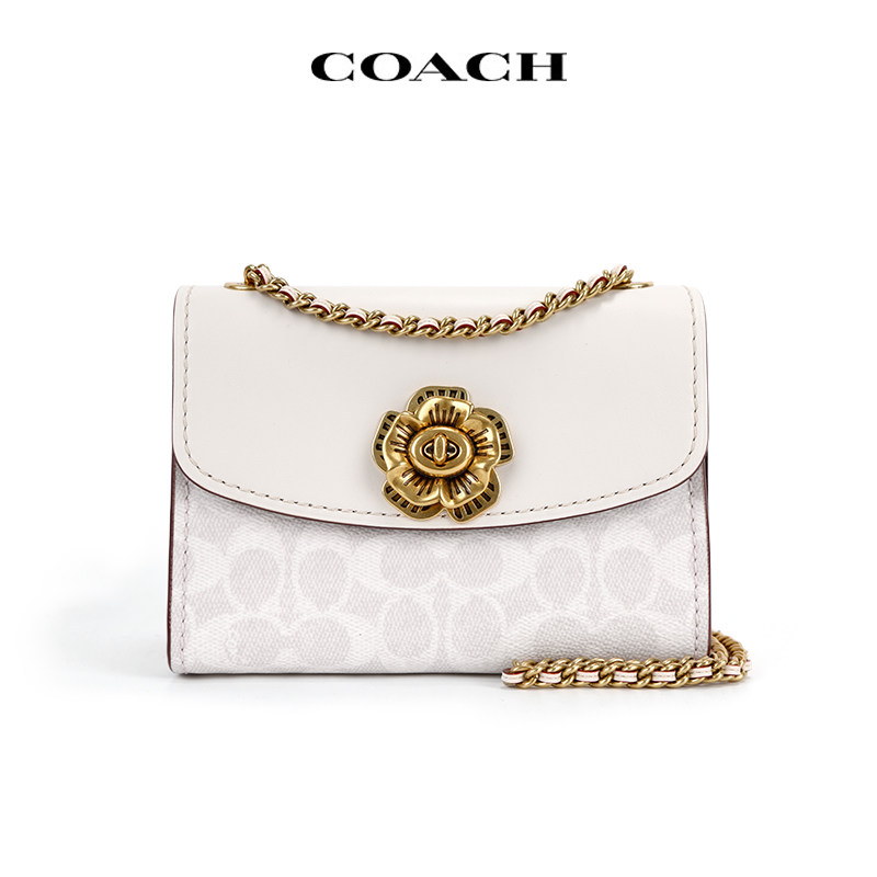 COACH/蔻驰女士小号山茶花小方包手提包单肩斜挎包送女友礼物,箱包皮具/热销女包/男包,通用款女包,淘宝优惠券,粉丝福利购,淘宝优惠卷