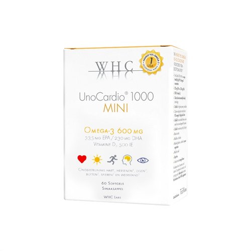 WHC万赫希小金蛋Omega3高纯度高含量鱼油60粒-封面