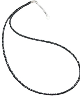 天然石榴石黑尖晶超细项链锁骨链