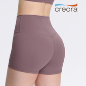 瑜伽服短裤 三分运动中热裤 套装 女夏提臀高腰紧身跑步健身骑行裤