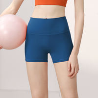 New yoga shorts, women's nude hot pants, tight sports capri pants, summer fitness shorts, women's yoga wear thumbnail 8