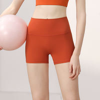 New yoga shorts, women's nude hot pants, tight sports capri pants, summer fitness shorts, women's yoga wear thumbnail 6