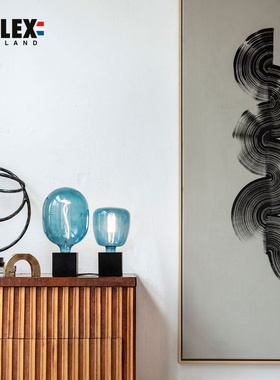 CALEX原创 比海更蓝 冰晶蓝北欧风酒吧咖啡厅民宿氛围装饰灯吊灯