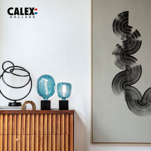 calex荷兰蓝色设计师玻璃台灯