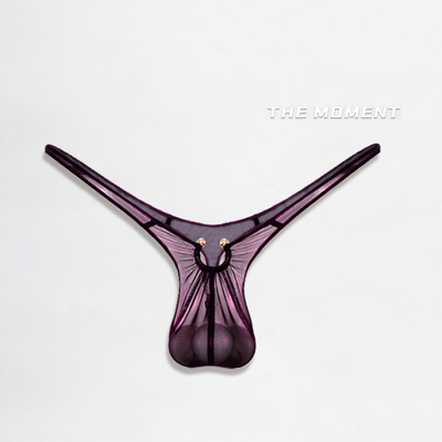 原创情趣霓虹鼻环夜店中低腰深深V丁字裤情设计师款色25新款男士