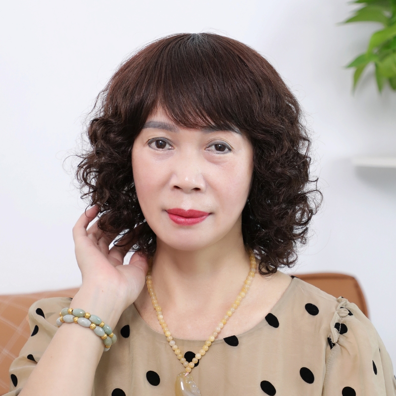中老年短卷发羊毛卷假发真发全真人发烫卷自然妈妈假发套女款全头