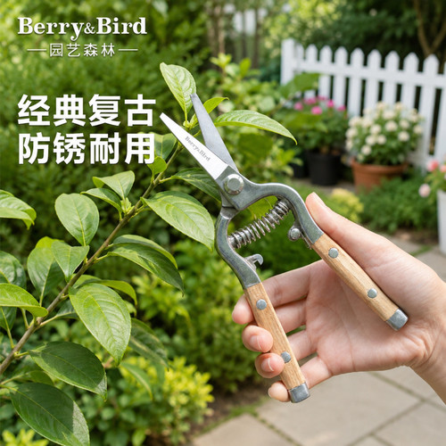 Berry&Bird不锈钢复古花枝剪