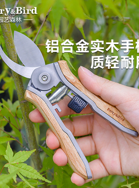 Berry&Bird园艺森林花艺剪刀家用盆栽修枝剪子鲜切花绿植小型省力