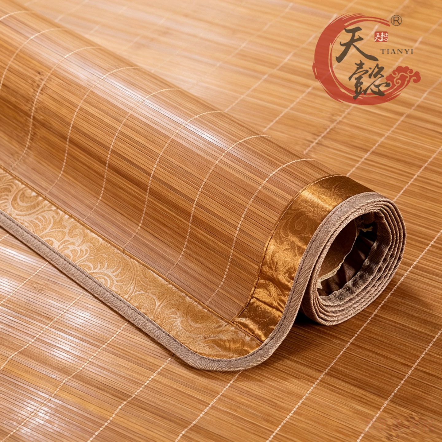 天懿楠竹直筒席光滑平整耐用图片