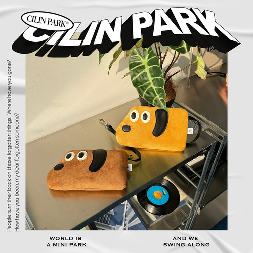 CILINPARK腊肠狗零钱钥匙包百搭配迷你卡包耳机包钱包收纳百搭