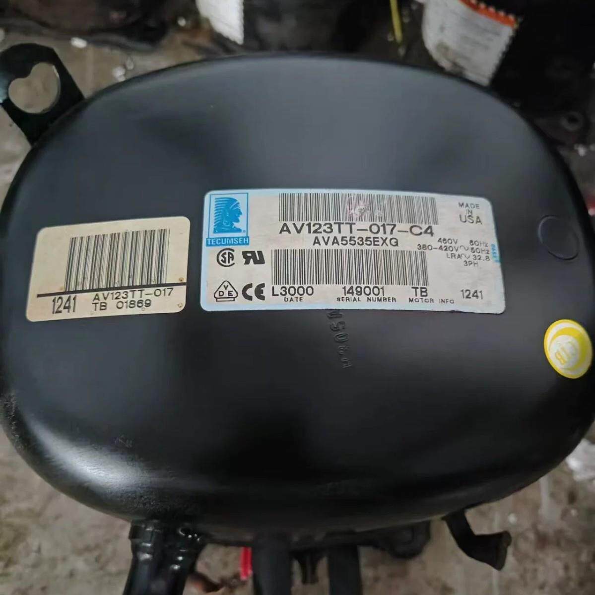 全新冷库泰康制冷压缩机AV123TT-017-C4AVA5535EXG/空调压缩机