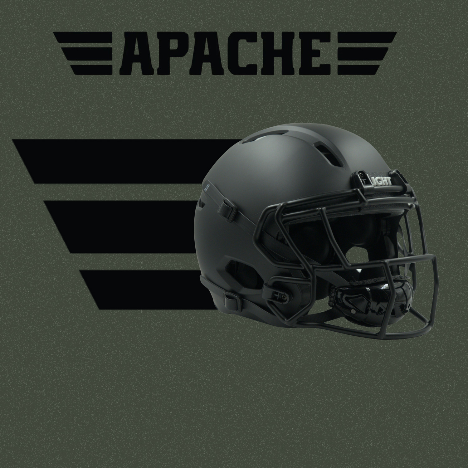 LIGHT APACHE美式橄榄球头盔成人高性能精英护具防护保护装备
