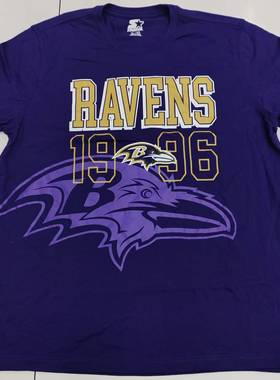 美式短袖潮流复古风橄榄球宽松橄榄球球队球迷服休闲年份款