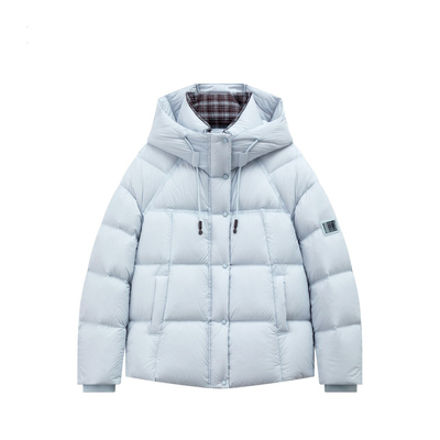 冬季泡芙新款羽绒服90白鸭绒宽松显瘦连帽时尚加厚保暖大小姐外套