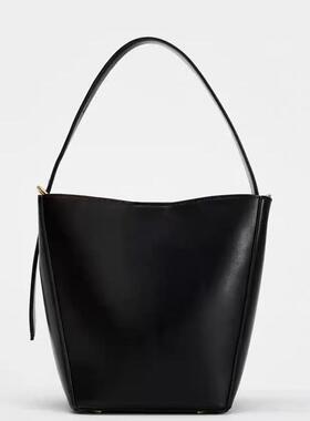 Za家女包2025秋冬新品时尚百搭单肩斜挎包高级小众设计水桶子母包