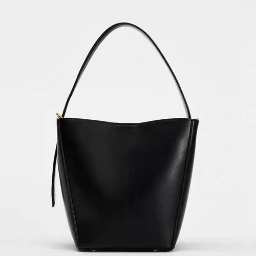 Za家女包2025秋冬新品时尚百搭单肩斜挎包高级小众设计水桶子母包