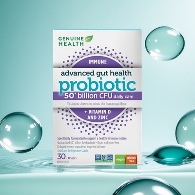 加拿大 Genuine Health 活性益生菌 免疫支持 肠道健康 500亿