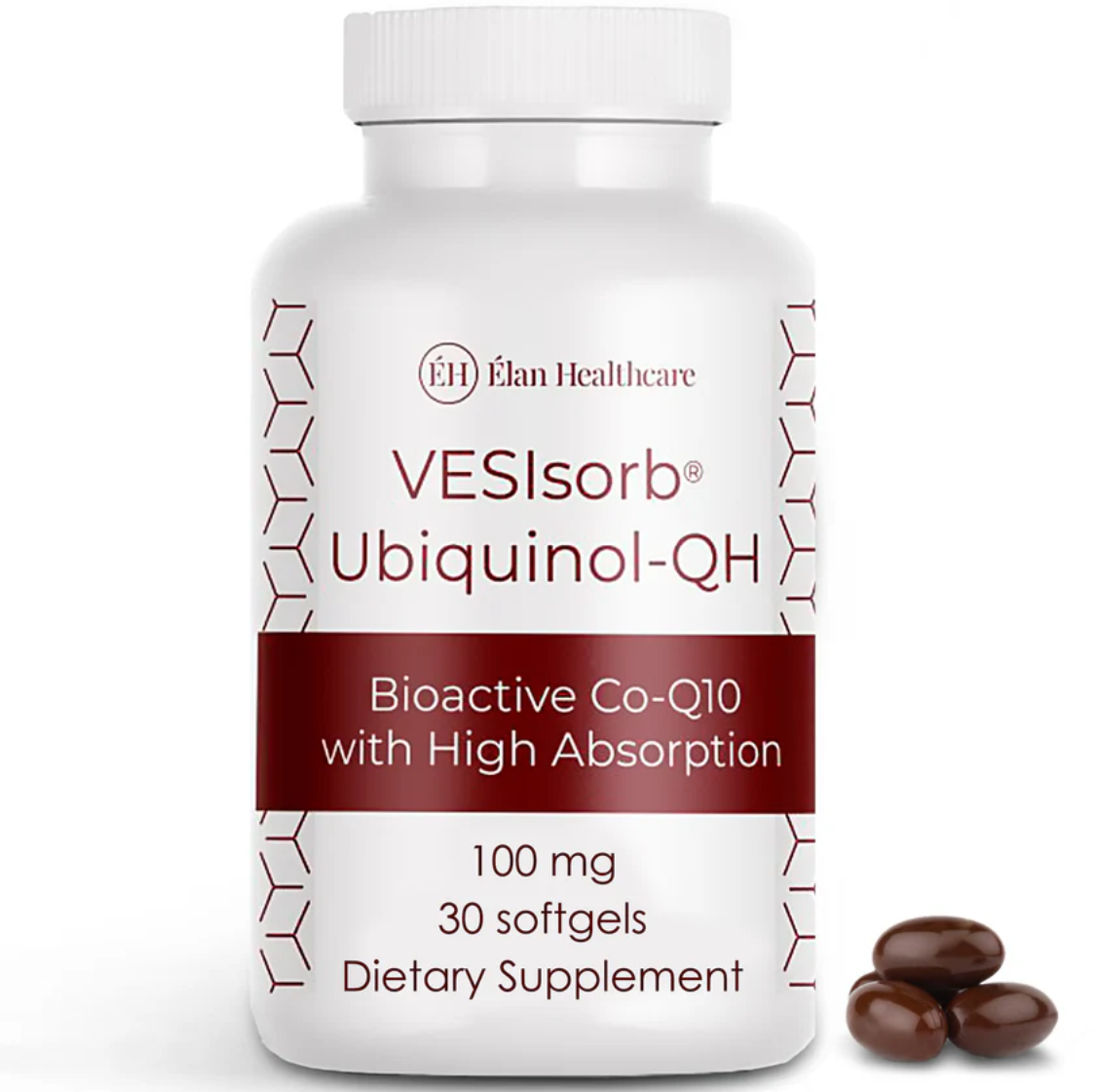 现货 加拿大 Elan Healthcare  Ubiquinol-QH 还原型辅酶 泛醇