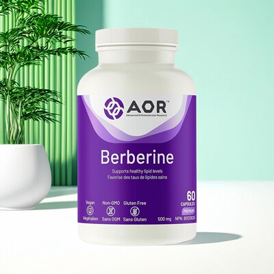 加拿大 AOR Berberine 小檗碱 心血管呵护 健康脂质水平 体重减轻