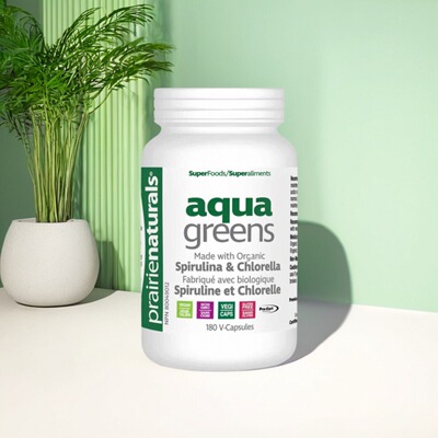 现货 加拿大 Prairie Naturals Aqua Green 有机小球藻 螺旋藻