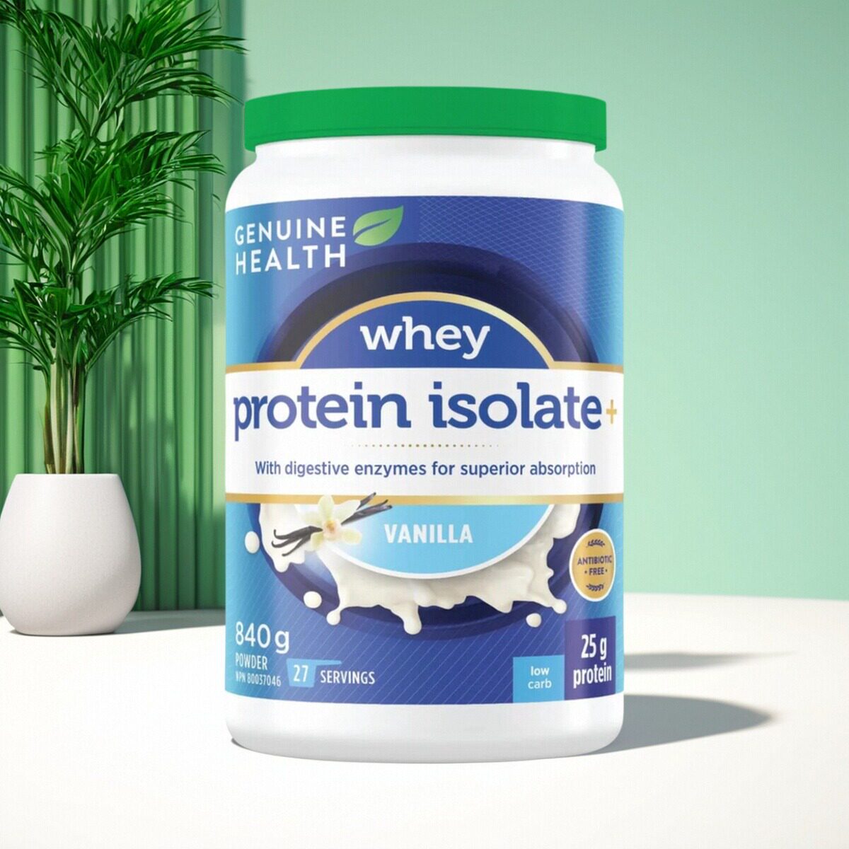 加拿大 Genuine Health 草饲分离乳清蛋白粉 全天然易消化 高吸收