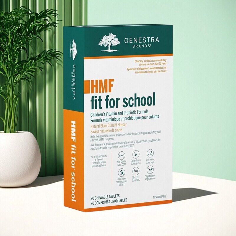 加拿大Genestra HMF Fit For School儿童益生菌免疫支持 呼吸健康