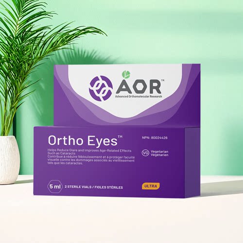 现货 加拿大 AOR ORTHO EYES 滴眼液 2x5ml N-乙酰肌肽 缓解眼涩