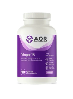 现货 加拿大AOR  Vinpo-15 长春西汀胶囊 改善认知.神经功能 耳鸣