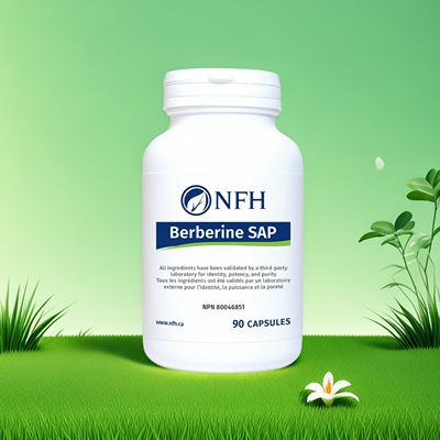 现货 加拿大 NFH Berberine SAP 小连素胶囊 黄连素 血糖健康支持