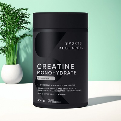 加拿大 Sports Research 肌酸一水合物 肌酸补充 增加瘦肌肉质量