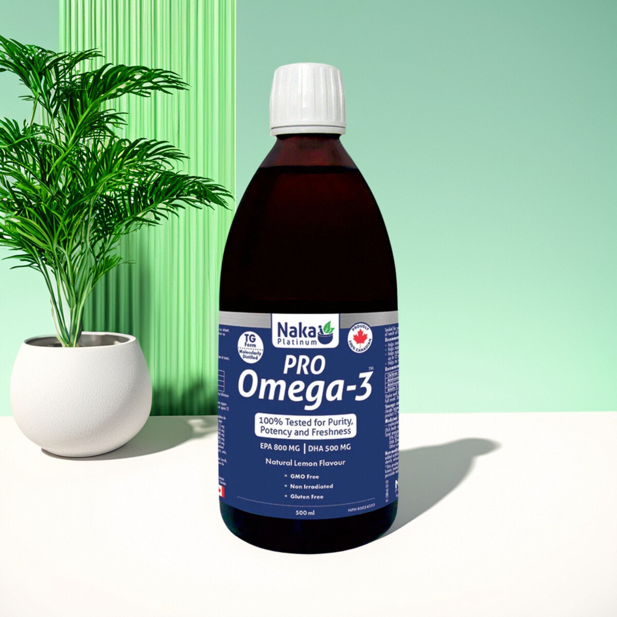 加拿大 Naka Omega-3 1300mg 高纯度鱼油 TG形式 心血管 大脑健康