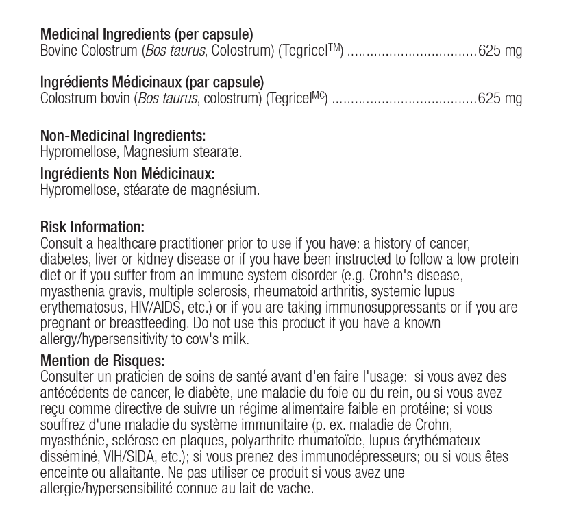 加拿大 Ortho Molecular IgG Protect 浓缩免役球蛋白 牛初乳