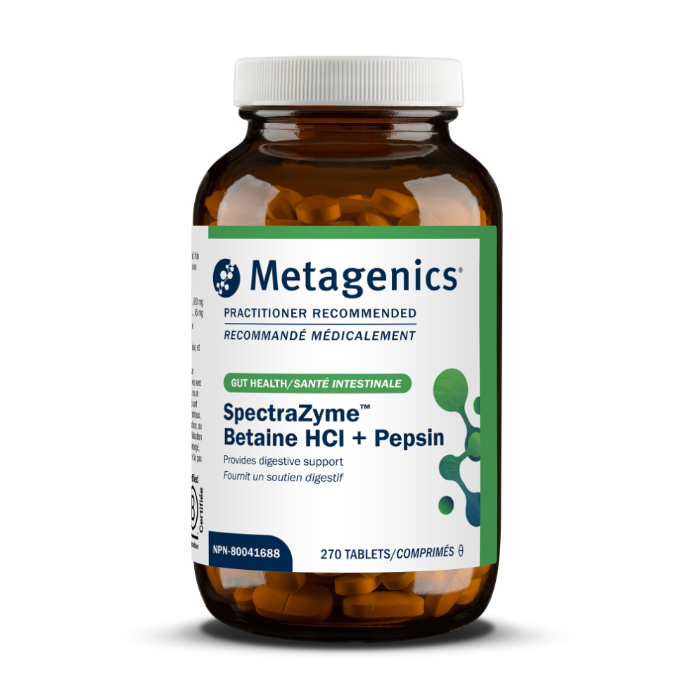 加拿大 Metagenics Betaine HCI + Pepsin 甜菜碱+胃蛋白酶 消化