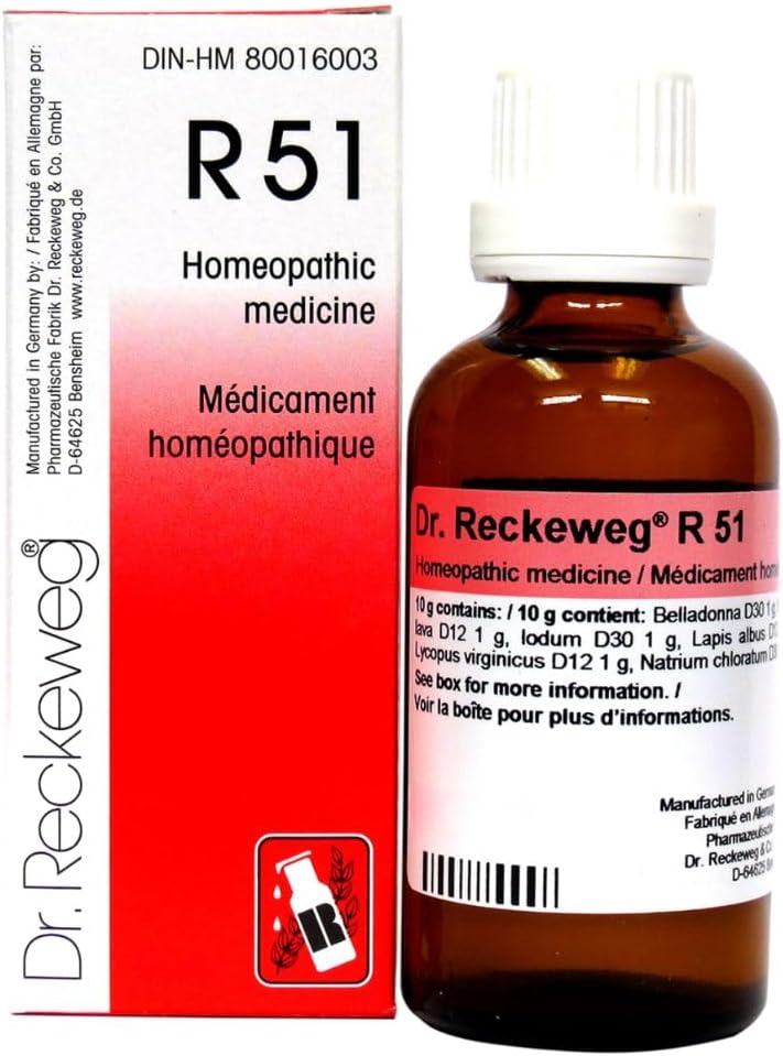 现货 加拿大 Dr. Reckeweg 配方 R51 顺势疗法 洁食认证 液体形式图片