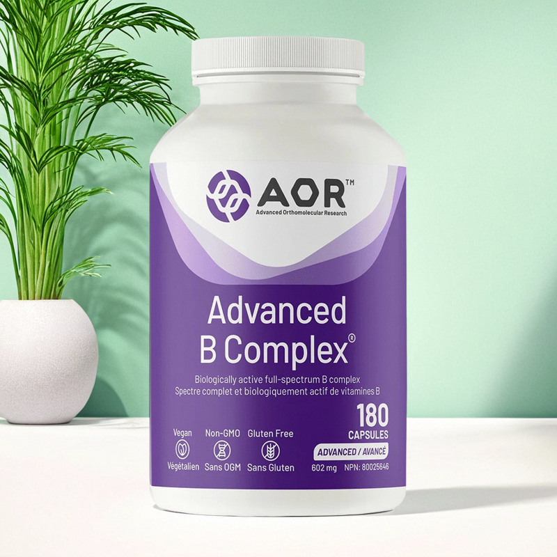 现货 加拿大AOR Advanced B Complex 高活性 维生素B族 代谢支持